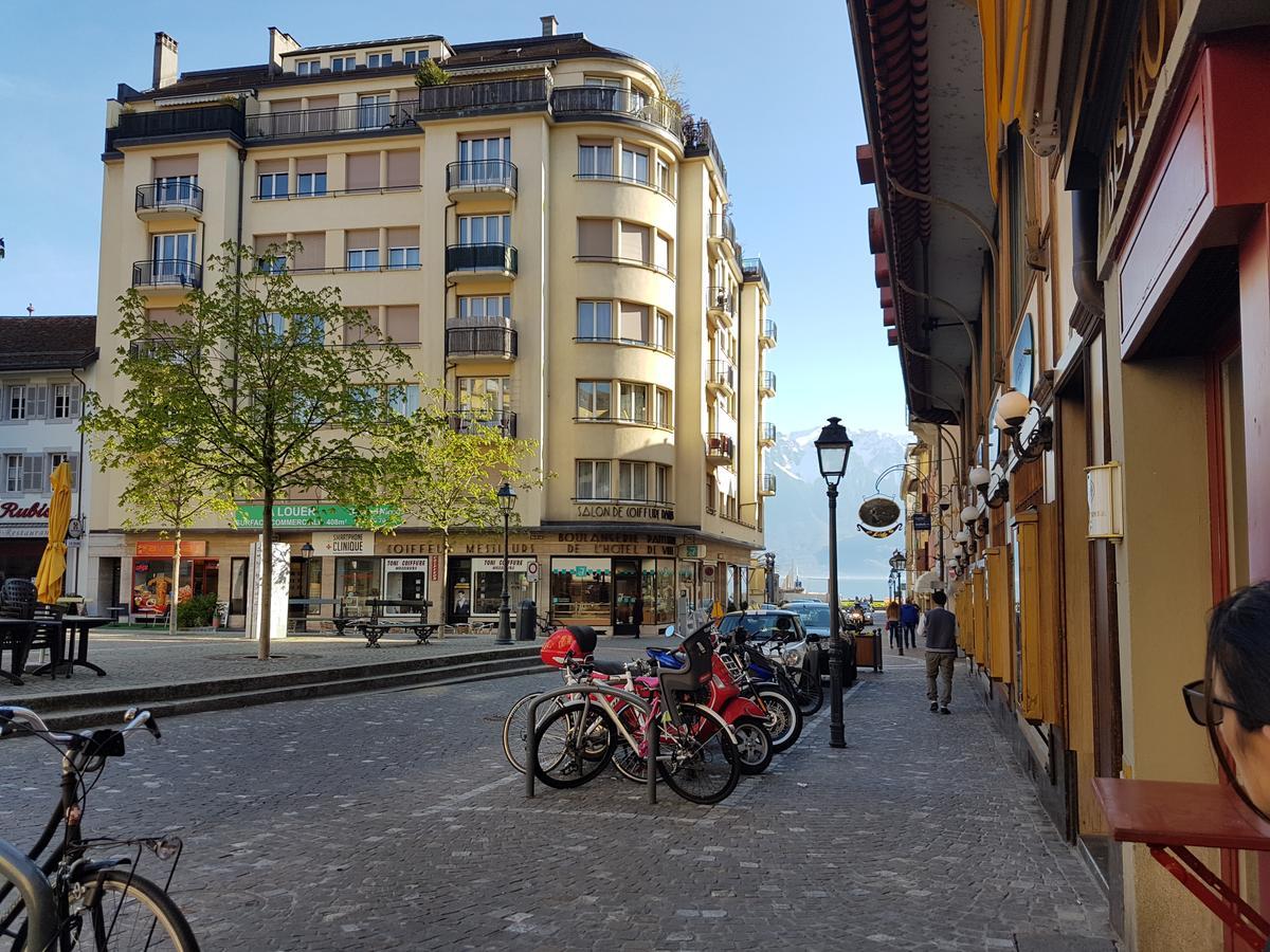 Hostellerie de L'Hôtel de Ville Vevey Buitenkant foto